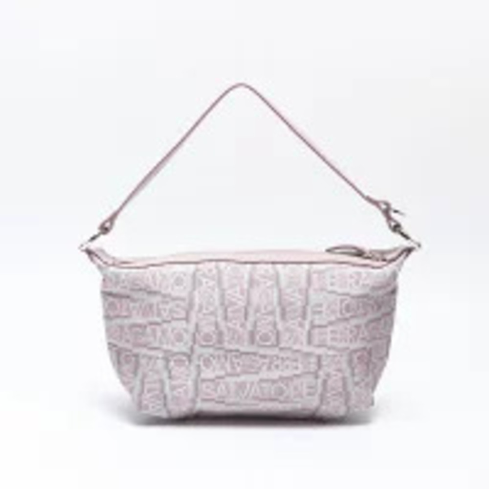 Salvatore Ferragamo Clutch logo handbag pink
